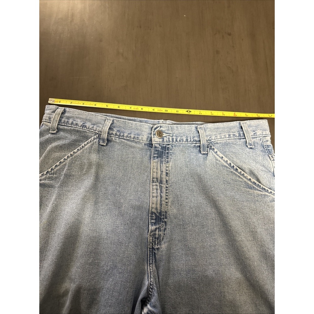 Vintage Men's Levi's L2 Wide Leg Carpenter Baggy Jeans 90s 37x31 Skater Grunge - Picture 8 of 16